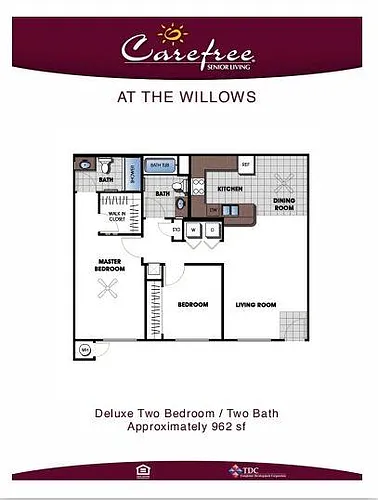 Floor plan 2 Bed