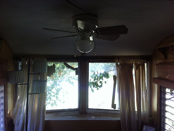 ceiling fan in living area 