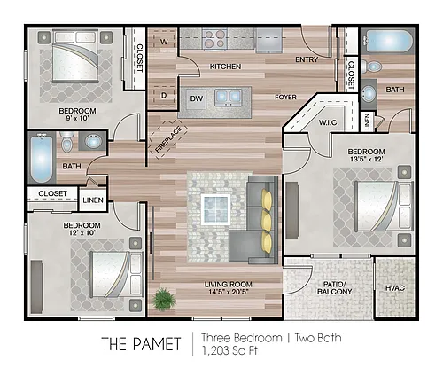 Floor plan Pamet Garden
