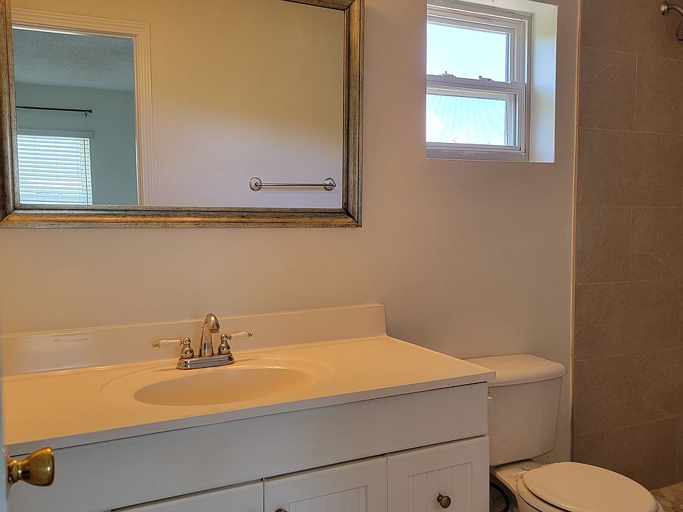 Large vanity in the bathroom.