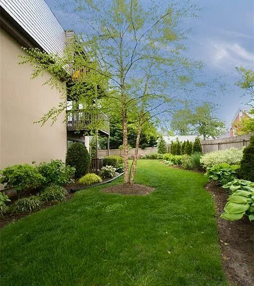 Landscaping view from balcony