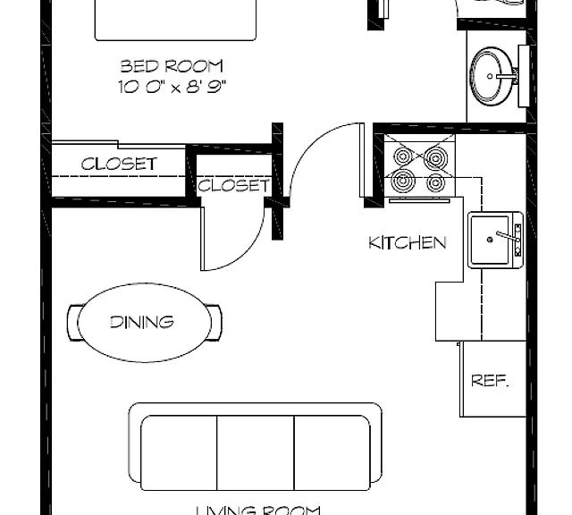 Flexible 1 Bedroom unit Flexible 1 Bedroom unit