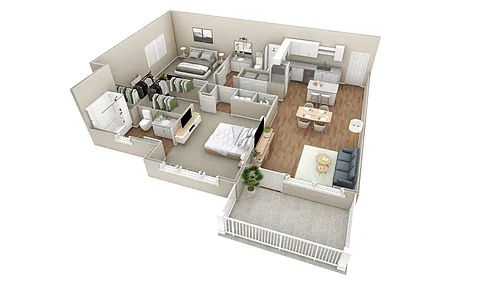 Floor plan 2 BR Premier Summit