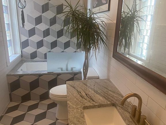 Newly remodeled bathroom.