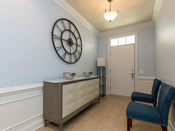 Entry foyer with view of front door