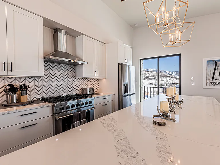 Upper Level - Kitchen with Fridge with Craft Ice Make