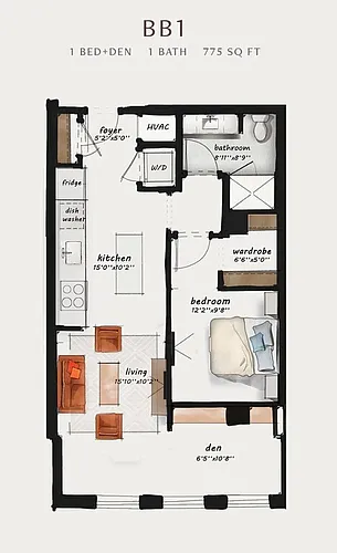 Floor plan BB1