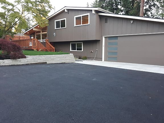 New paved driveway