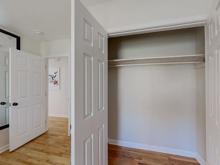 This closet is almost 6 feet long.