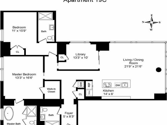 2nd image of 135 W 52nd St APT 19C