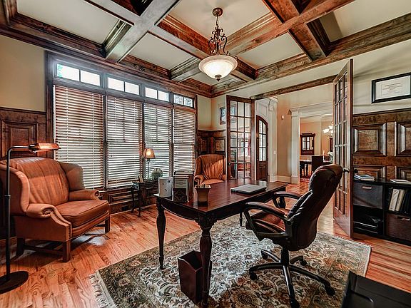 Beautiful coffered ceilings