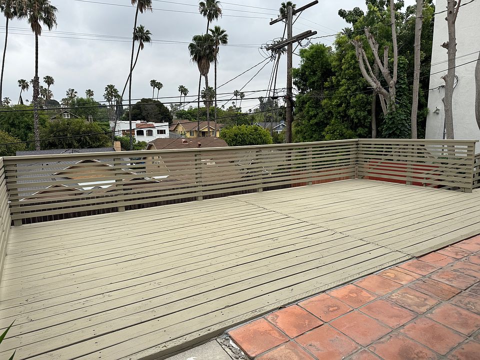 Private deck off of Living Room