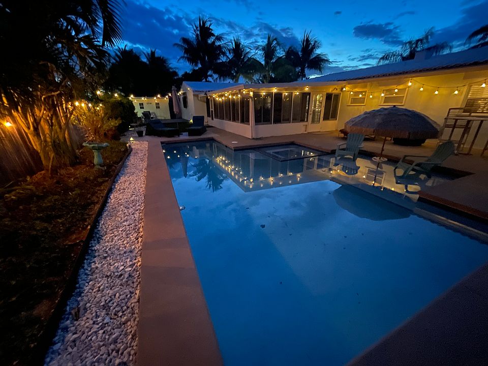 Backyard sunset