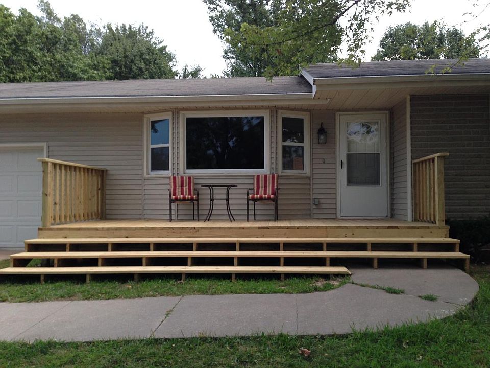 Front of the house with deck