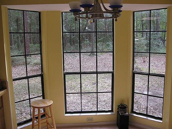 Dining room bay window.