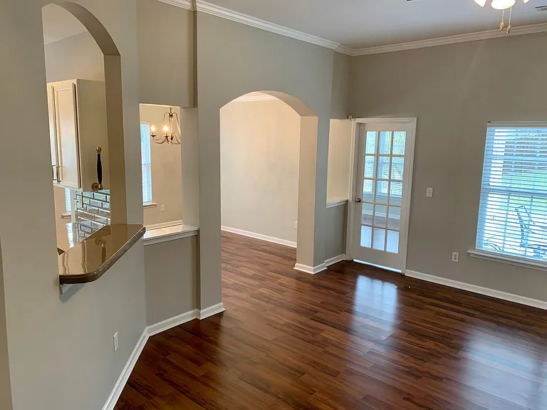 Living room view from kitchen entrance.....
