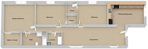 Floor plan Three Bedroom Modular Home Deluxe
