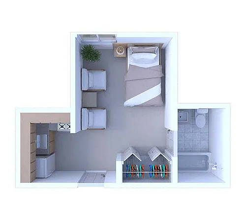 Floor plan Studio Floor Plan S1