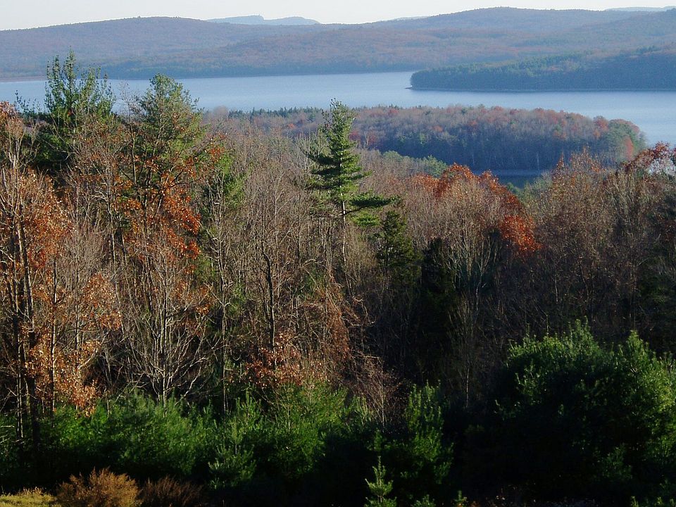 View from the long front deck of the Ashokan Reservoir