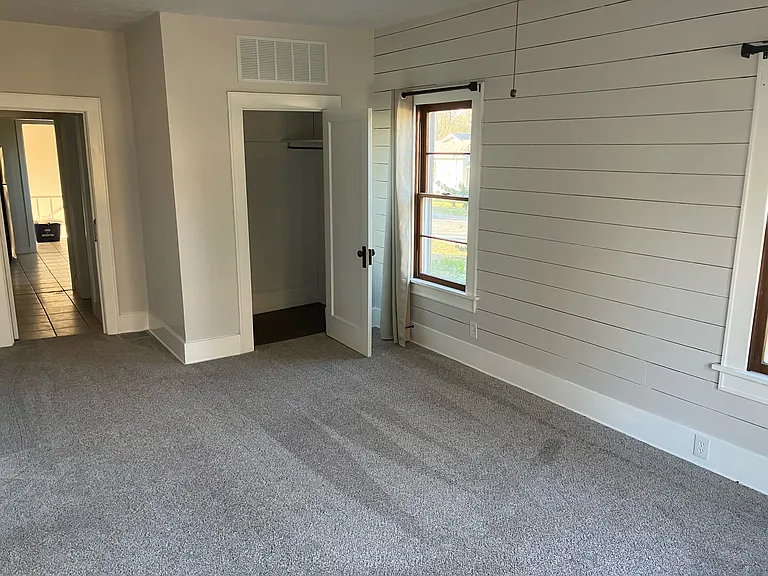 Master bedroom with closet