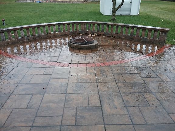 Patio off family room