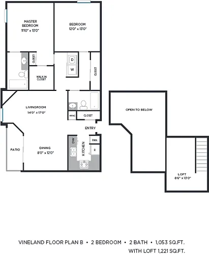 Floor plan B Floor Plan w/ loft option