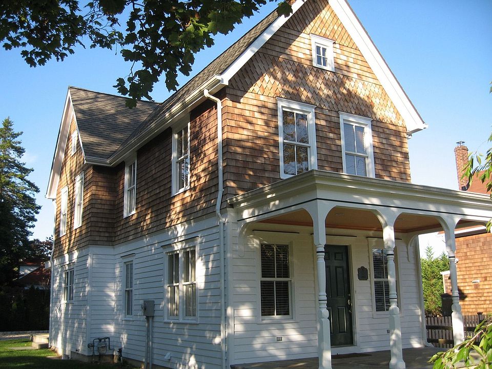 Exterior of house power washed and painted in October 07