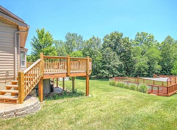 Back deck, yard, pool deck