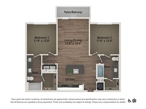 Floor plan B1C