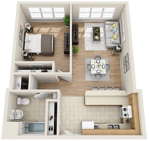 Floor plan The Stevens