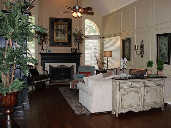 Professionally decorated Den with fireplace