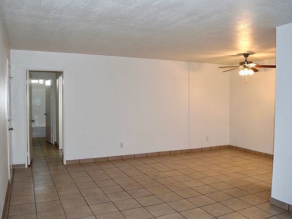 Living room and dining area