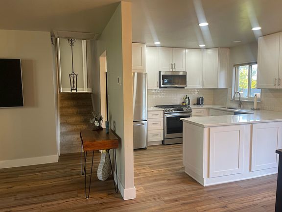 Looking upstairs from the main living area