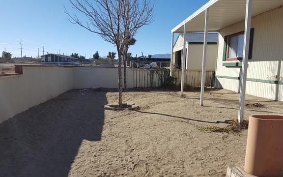 front yard, fenced, gated