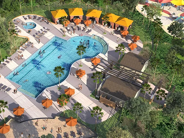 Pool Aerial View