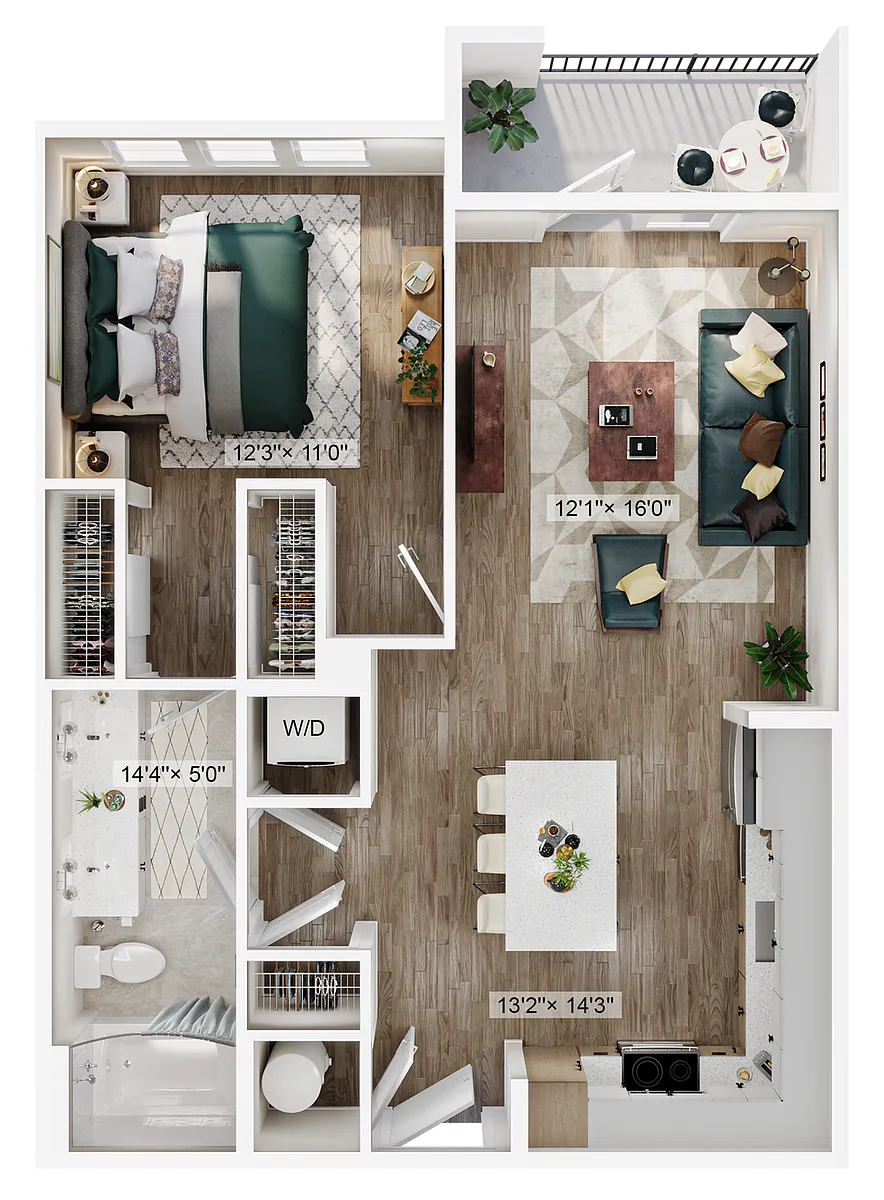 Floor plan 1C