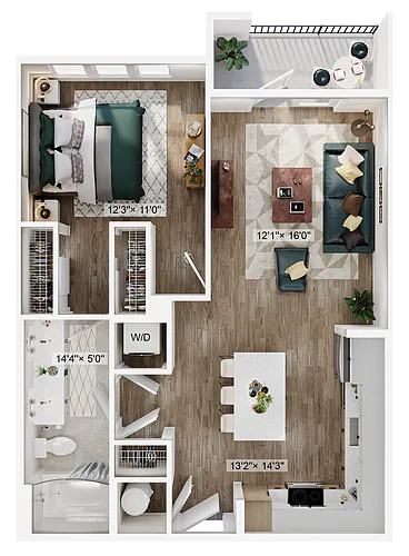Floor plan 1C