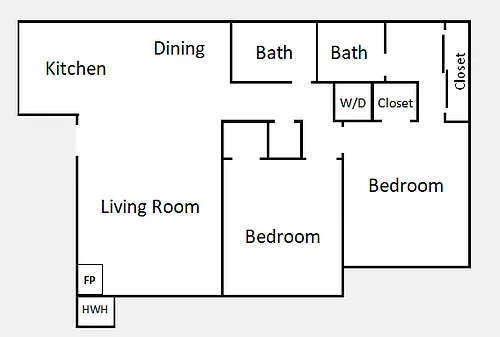 Floor plan Model D
