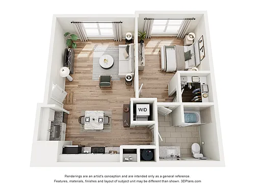 Floor plan 1 Bedroom