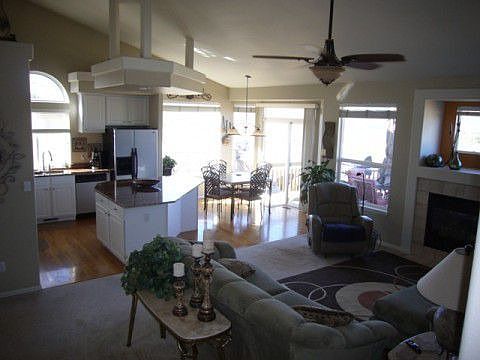 Great room, Kitchen and Nook