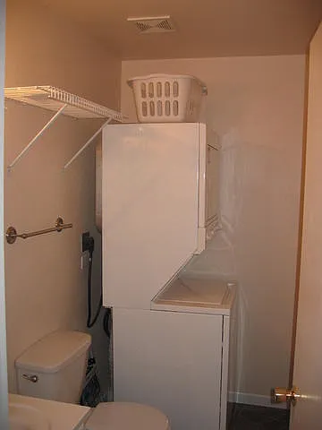 Main floor half bath/washer & dryer