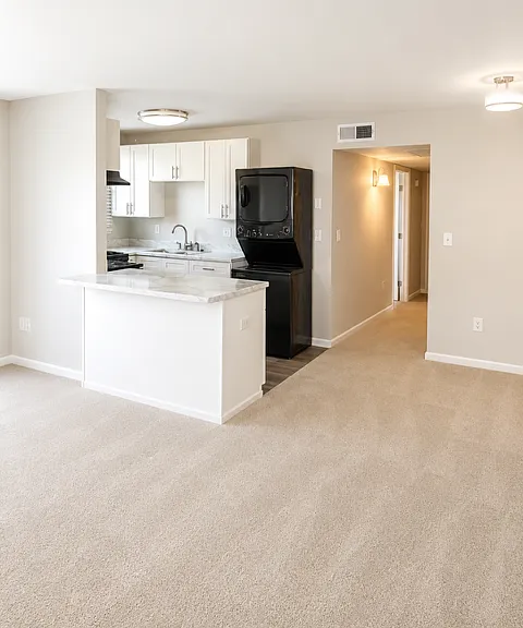 Upgraded 2 Bedroom Cedar Greene kitchen and living room