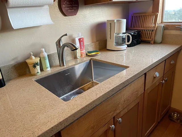 Granite countertop.