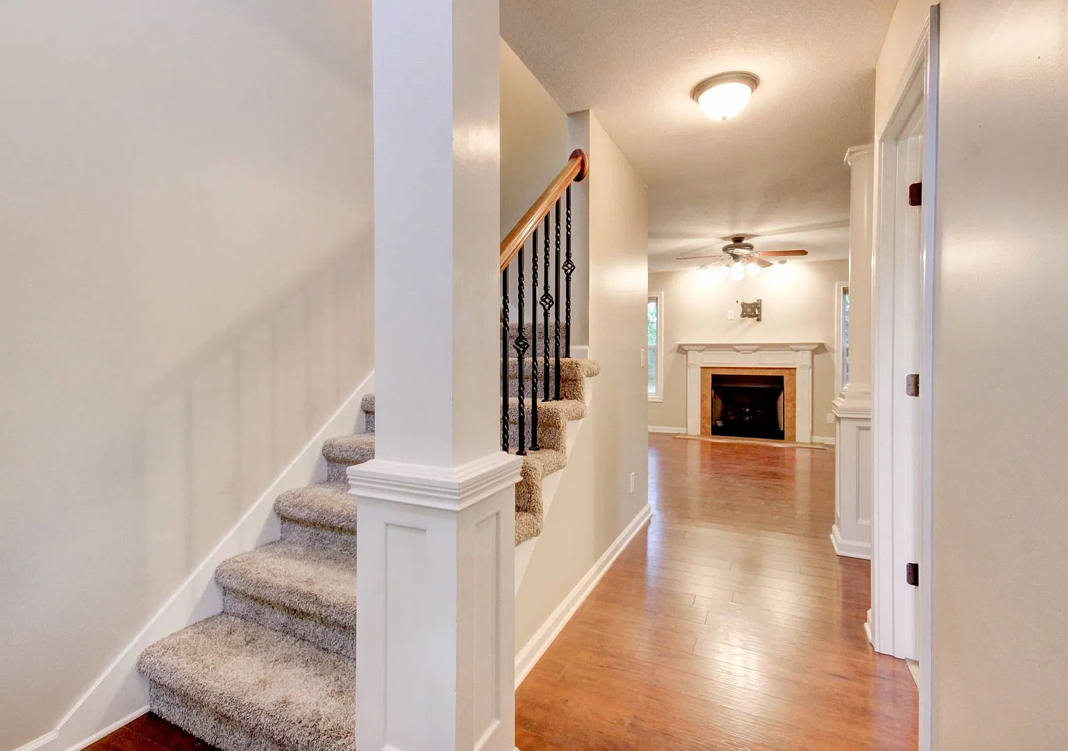 Stunning Brick Front Home With Fireplace And Hardwood Flooring In Fields of Northmeade — Photo 4