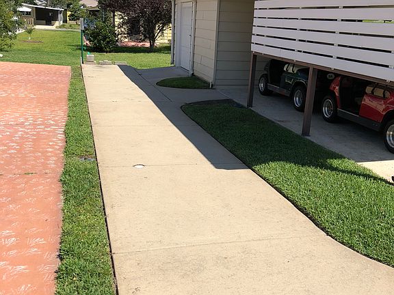 Golf cart drive and garage 