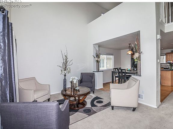 to the living room & loft above