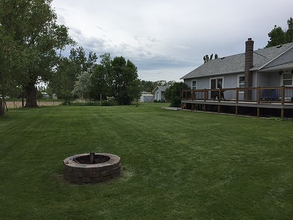 Rear of house, large deck