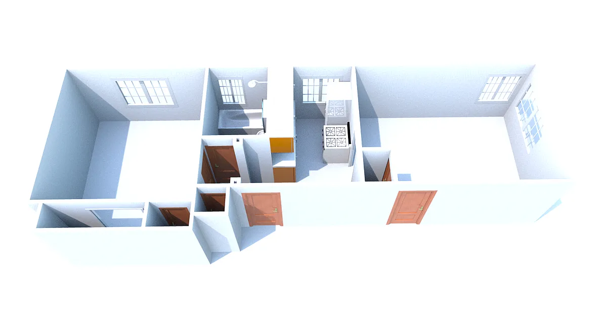 One view of the living room from the entry way door. - 1240 Saint Clair Ave #2