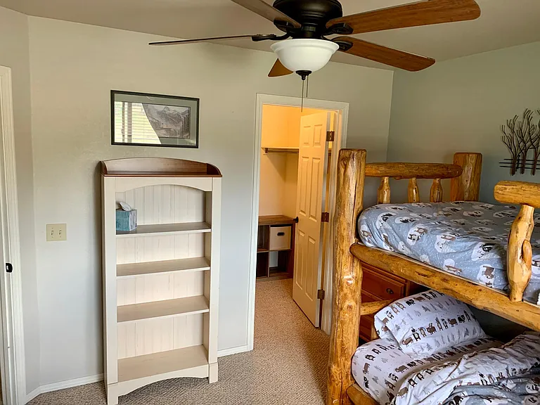 Bunk room walk in closet