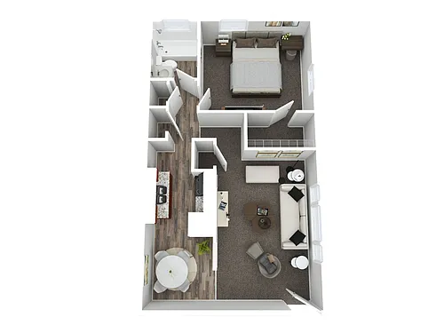 Floor plan 1BR - 1BTH Enhanced